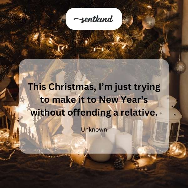 Avoid offending relatives.