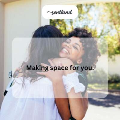 Welcoming with open arms
