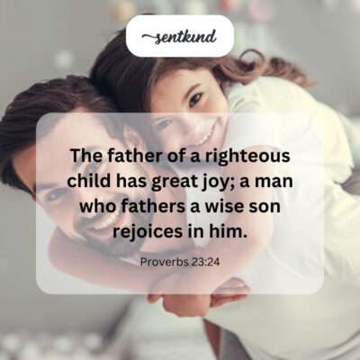 Father embracing his child.