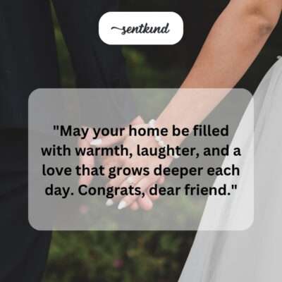 A cozy home silhouette with hearts and musical notes.