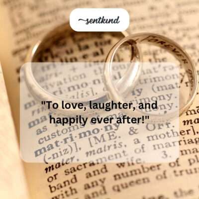 Cheers to happily ever after.