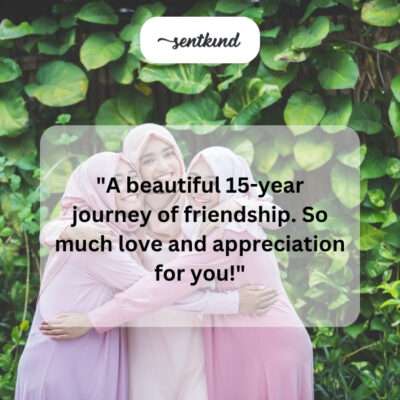 15-year journey, love.