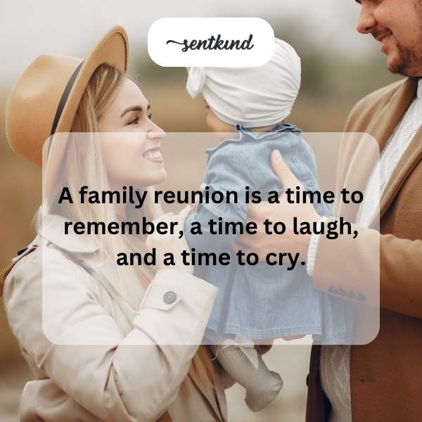 A group hugging at a family gathering.