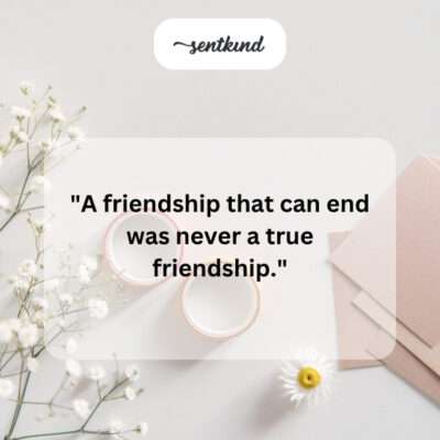 The ephemeral nature of an untrue friendship.