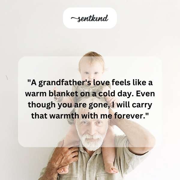 A warm, nostalgic image evoking memories of childhood and a loving grandfather's guiding presence.