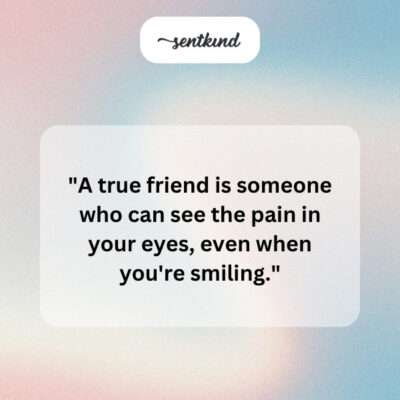 Empathy of a true friend.