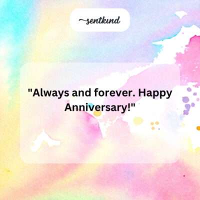 Always and forever.