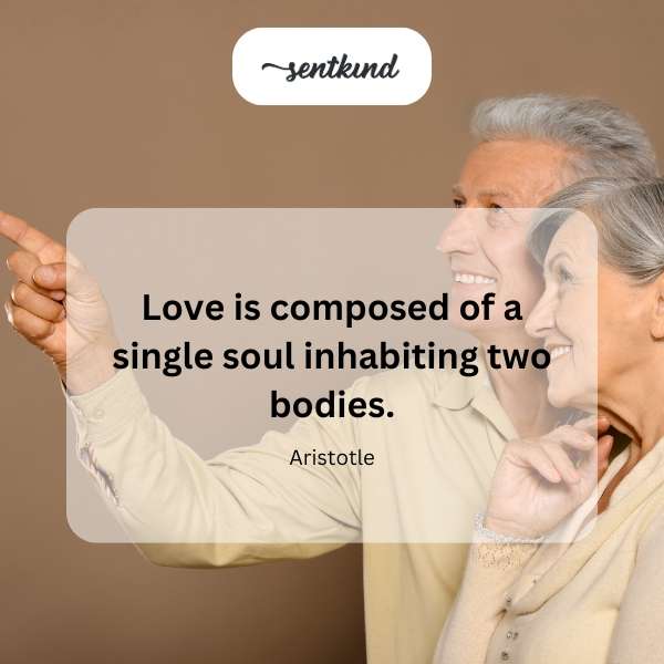 Two intertwined figures symbolize love and connection.