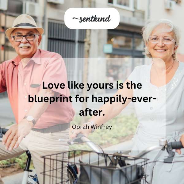 A loving couple embraces tenderly against a sunset backdrop.