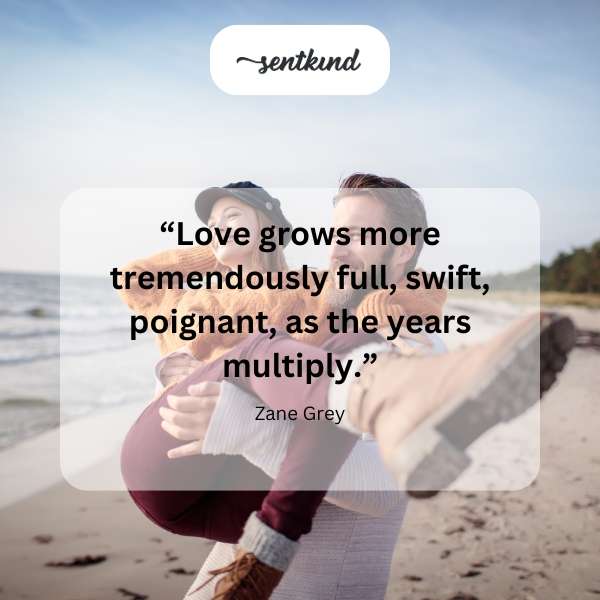 A vibrant, blooming rose symbolizes ever-growing love.