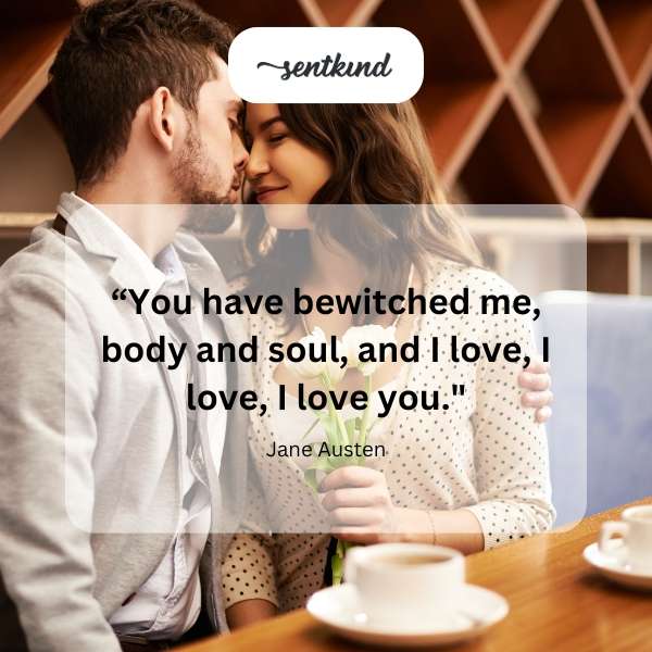 A couple embraces passionately amidst a swirling, romantic mist.