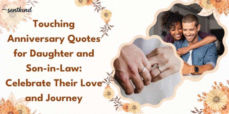 Anniversary image with couple holding hands and smiling together