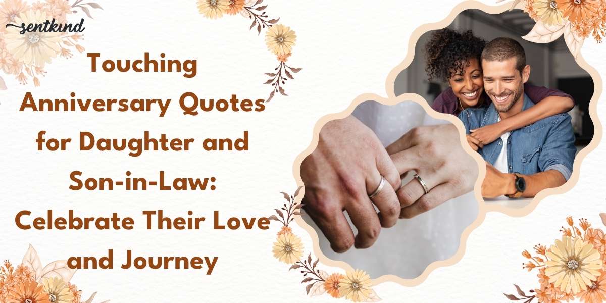 Anniversary image with couple holding hands and smiling together