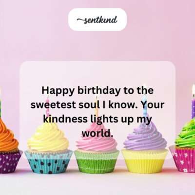 Celebrating the kindness of a sweet soul.