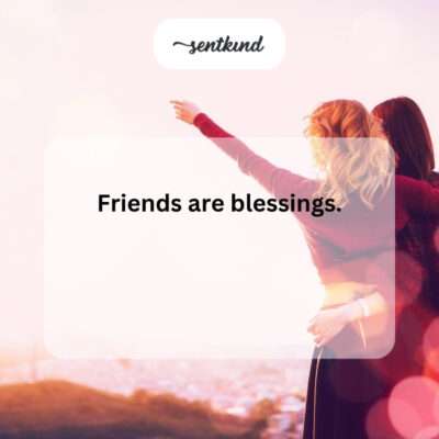 Friends are gifts.