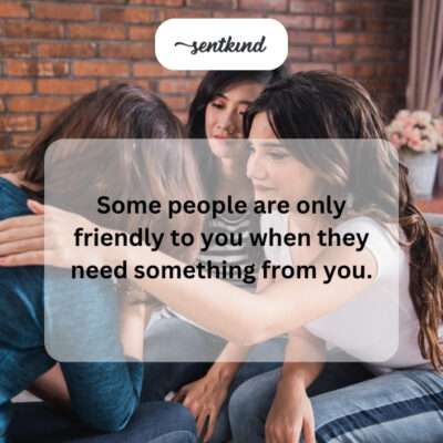 People friendly only when needed.