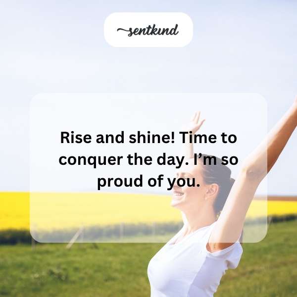 A cheerful sunrise over a vibrant landscape signals a fresh start.