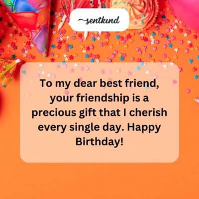 Cherishing a precious friendship gift.