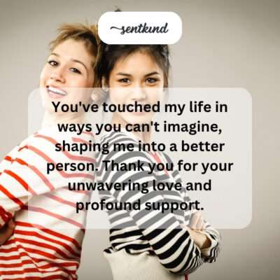 Thanking for unwavering love and profound support.