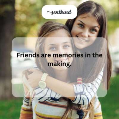 Friends making memories.
