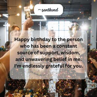 Grateful for a friend's support and belief.