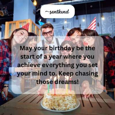 Wishing achievement of all dreams.