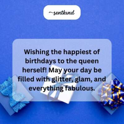 Happy birthday to the queen, filled with glam.