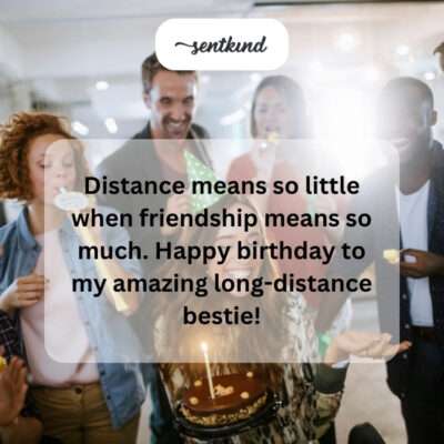 Friendship overcomes distance.