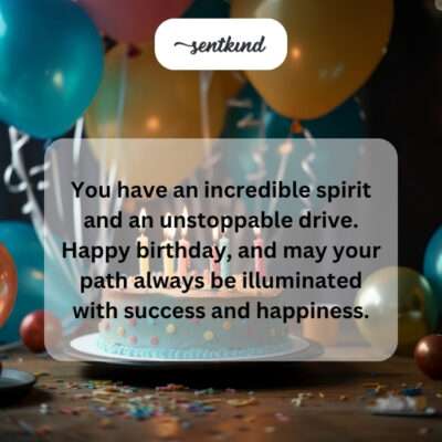 Celebrating an incredible spirit and unstoppable drive.