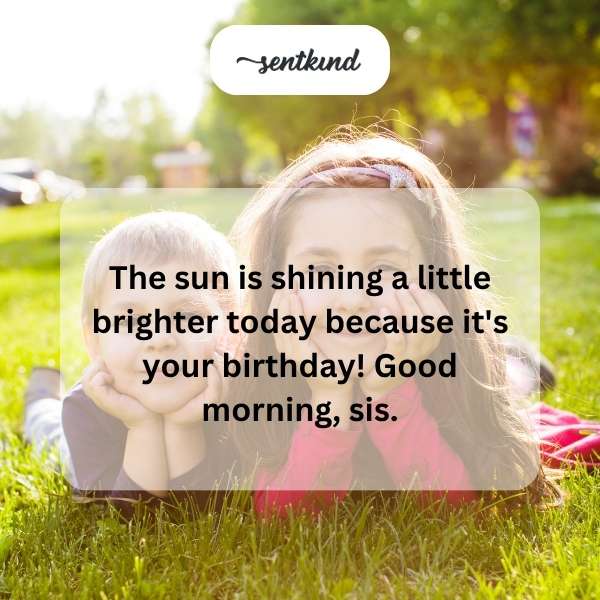 A bright sunrise with golden rays symbolizes a happy birthday.