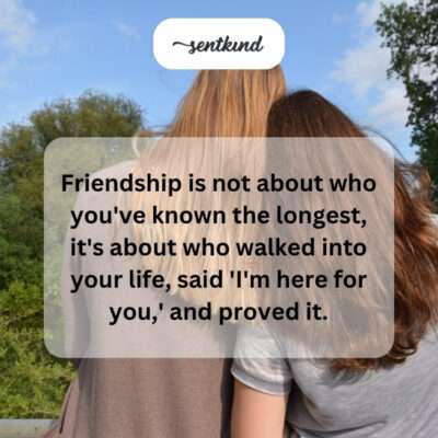 True friends show up.