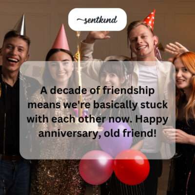 Stuck with each other after a decade.