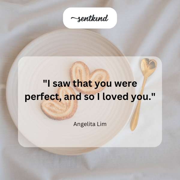 A heart-shaped mirror reflecting an idealized but distorted image.