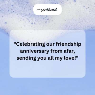 Celebrating friendship afar.