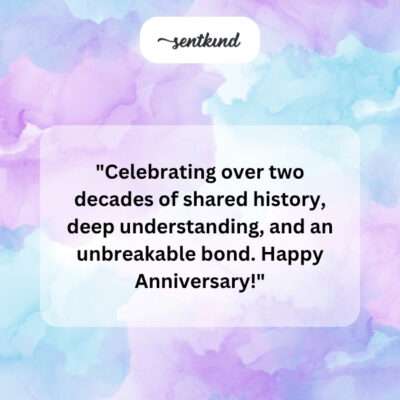 Two decades, unbreakable bond
