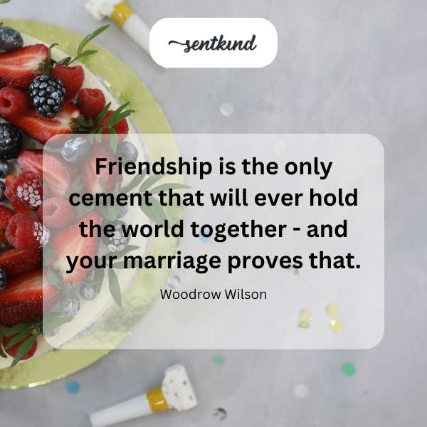 Two people are shaking hands, symbolizing a strong bond.