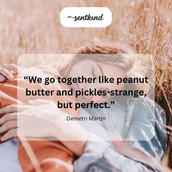 Peanut butter and pickles are paired side-by-side.