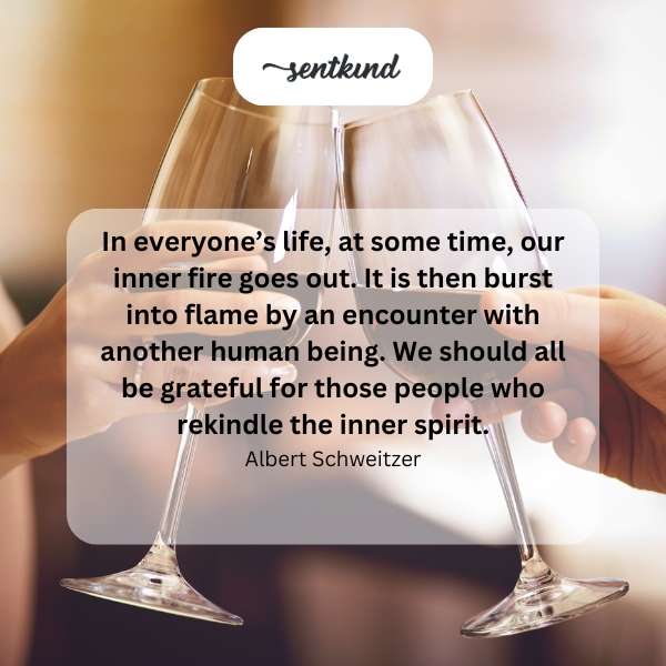 A person helping another light a metaphorical inner flame.