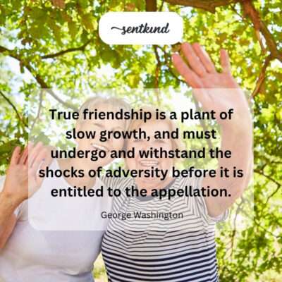 Friendship forged through adversity.