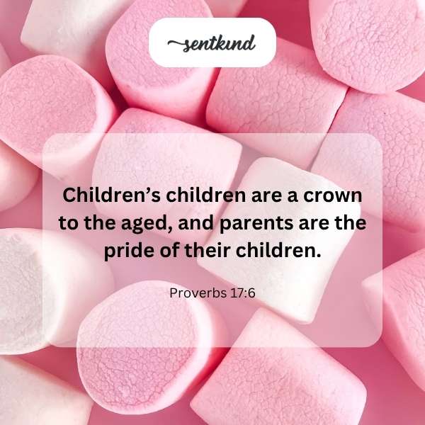 Grandchildren crown, parents pride.
