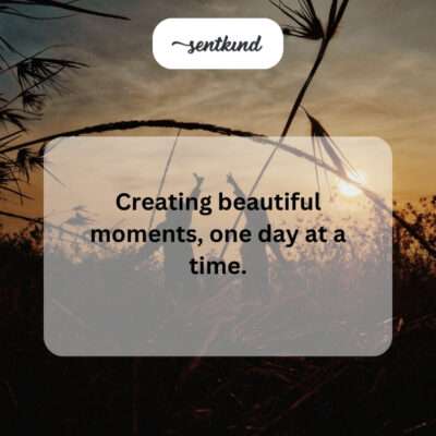 Creating beautiful moments.