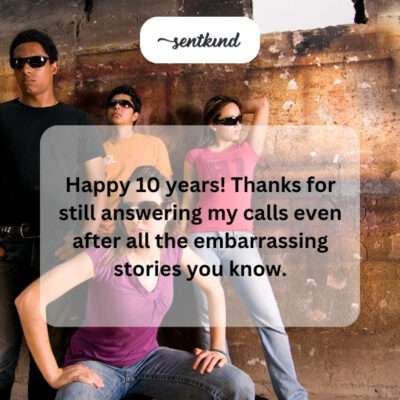 Thanks for answering calls after embarrassing stories.