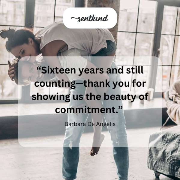 A couple celebrates a long-lasting anniversary.