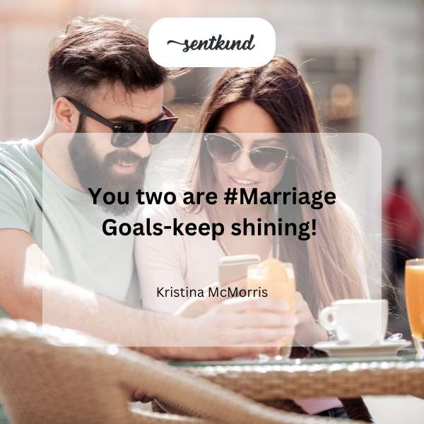 A happy couple embraces, radiating joy and affection.