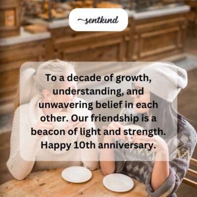 Decade of growth, understanding, unwavering belief.