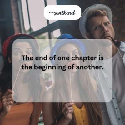 End of chapter, new beginning.