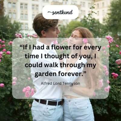 A person stands on a path looking out at a vast, vibrant garden overflowing with an endless variety of flowers.