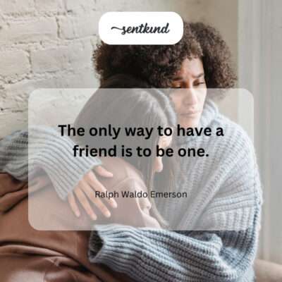 Two hands clasped together in a gesture of friendship, symbolizing mutual support and connection based on kindness.