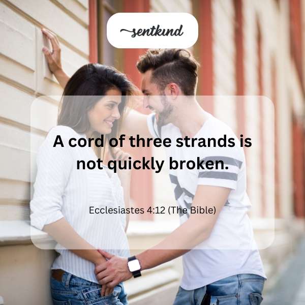 Three intertwined strands form a strong cord, symbolizing unity and resilience.