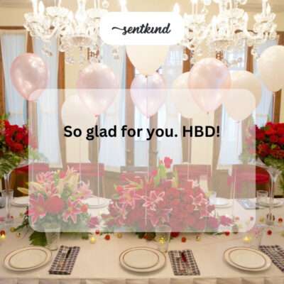 So glad for you, Happy Birthday.